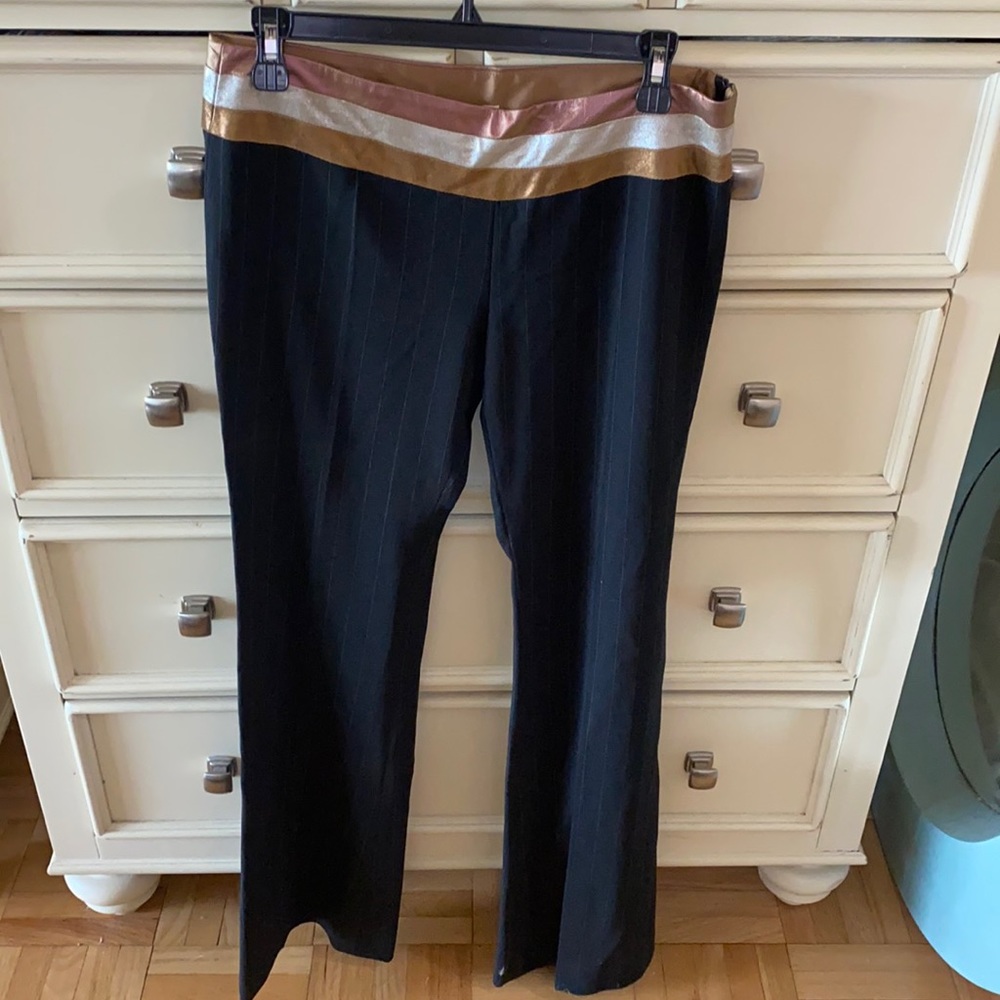 Alice & Trixie NWT pinstripe side zip pants